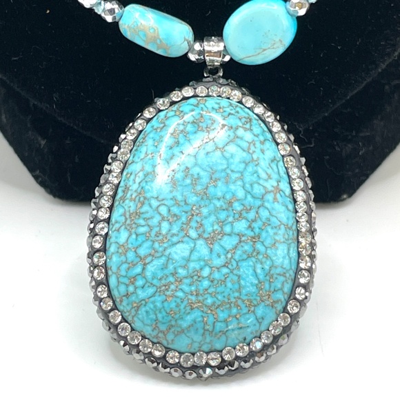 Iris & Lily London Sterling Silver Hematite Jasper Beaded Pendant Necklace New - Picture 2 of 9